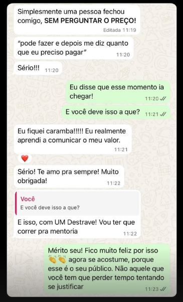 Depoimento de cliente que fechou sem perguntar o preço